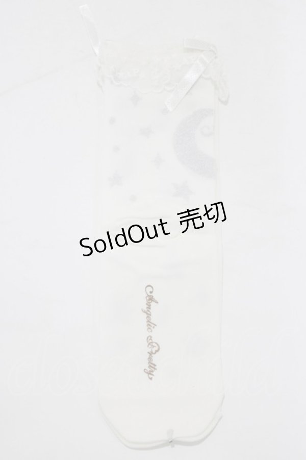 画像2: Angelic Pretty / Dreamy Starクルー丈ソックス  オフ/シルバー H-25-12-27-1080-AP-ZA-NS-ZH (2)