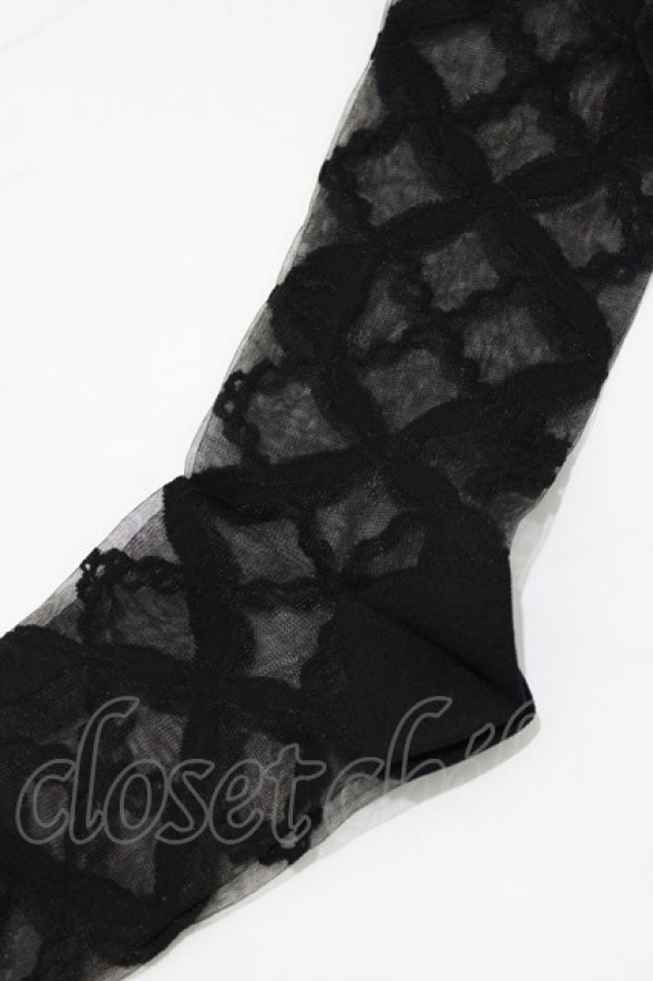 画像2: Angelic Pretty / Airy Crossオーバーニー  ブラック H-25-12-27-1081-AP-ZA-NS-ZH (2)