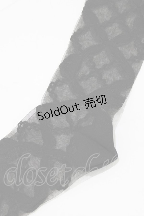 画像2: Angelic Pretty / Airy Crossオーバーニー  ブラック H-25-12-27-1081-AP-ZA-NS-ZH (2)