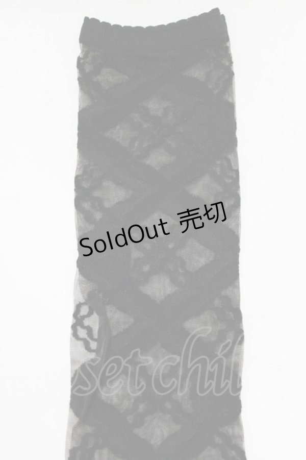 画像3: Angelic Pretty / Airy Crossオーバーニー  ブラック H-25-12-27-1081-AP-ZA-NS-ZH (3)