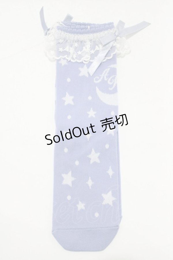 画像1: Angelic Pretty / Dreamy Starクルー丈ソックス  ラベンダー H-25-12-27-1082-AP-ZA-NS-ZH (1)