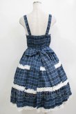画像3: axes femme kawaii / タータンチェックジャンスカ M ブルー H-25-12-27-1007-AX-OP-NS-ZH (3)
