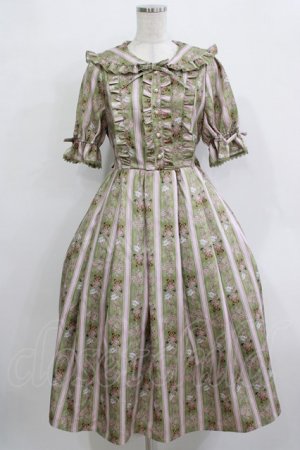 画像: axes femme kawaii / RosyBear柄ワンピース M グリーン H-25-12-27-1010-AX-OP-NS-ZH