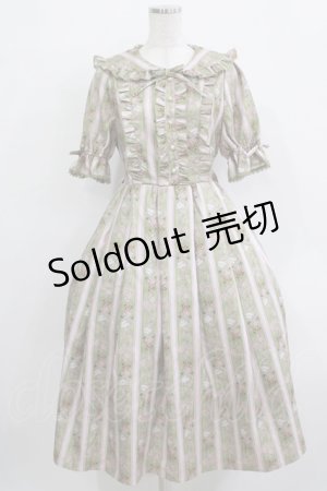 画像: axes femme Kawaii / RosyBear柄ワンピース M グリーン H-25-12-27-1010-AX-OP-NS-ZH