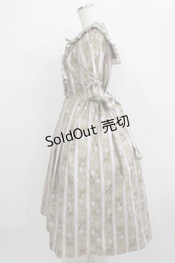 画像2: axes femme Kawaii / RosyBear柄ワンピース M グリーン H-25-12-27-1010-AX-OP-NS-ZH (2)