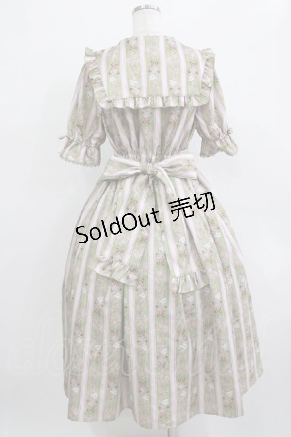 画像3: axes femme Kawaii / RosyBear柄ワンピース M グリーン H-25-12-27-1010-AX-OP-NS-ZH (3)