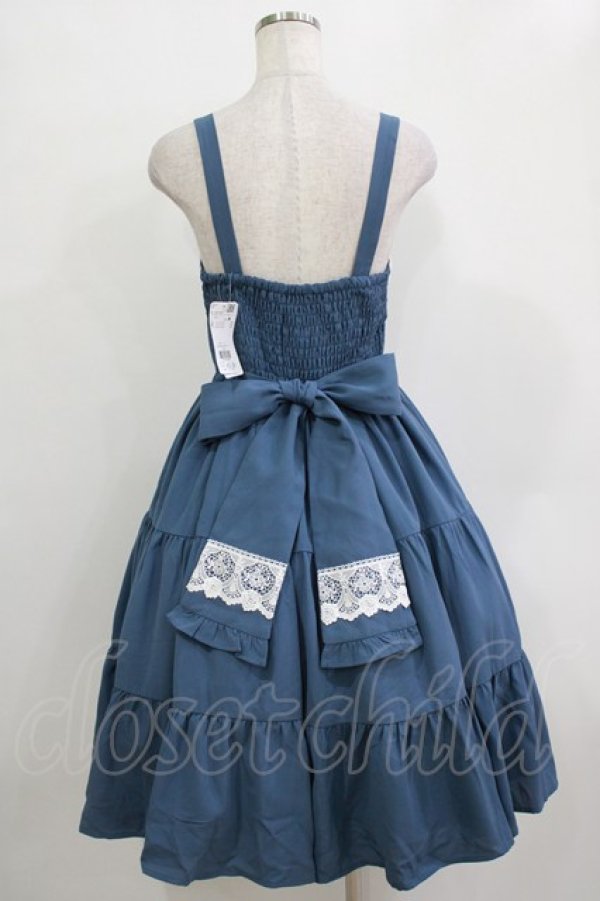 画像3: axes femme kawaii / プランタンジャンパースカート M ブルー H-25-12-27-1011-AX-OP-NS-ZH (3)