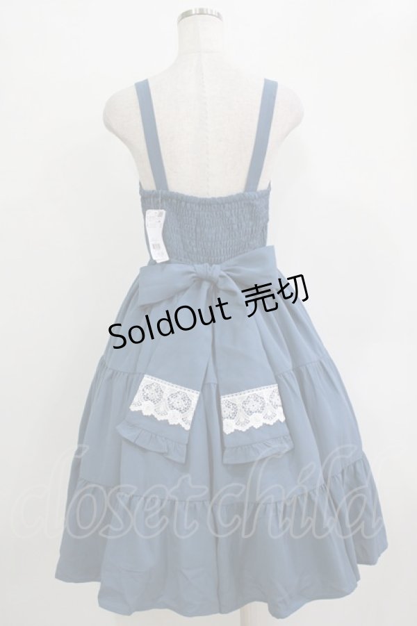 画像3: axes femme Kawaii / プランタンジャンパースカート M ブルー H-25-12-27-1011-AX-OP-NS-ZH (3)