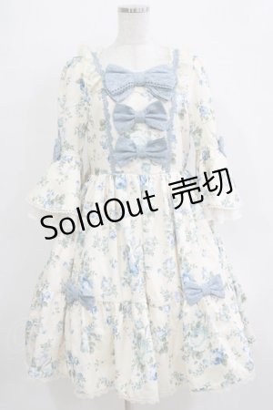 画像: axes femme Kawaii / アンティークローズ柄ワンピース M 生成り H-25-12-27-1012-AX-OP-NS-ZH