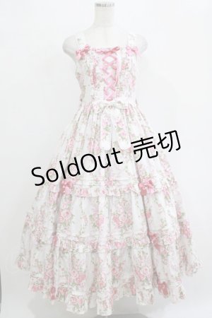 画像: metamorphose / シャーロットティアードジャンパースカート サイズ1 オフ白系 H-25-12-27-1015-ME-OP-NS-ZH