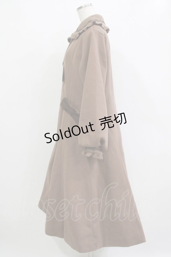 画像2: m petit by misako / TT*AOKロングコート L ブラウン H-25-12-27-1020-LO-CO-NS-ZH (2)