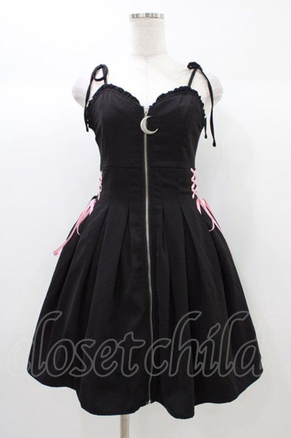 画像1: To Alice / レースアップワンピース Free ブラック H-25-12-28-030-LO-OP-NS-ZH (1)