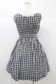 画像2: Amavel / ギンガムチェックジャンパースカート Free ブラック H-25-12-28-031-CA-OP-NS-ZH (2)
