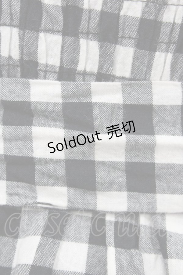 画像3: Amavel / ギンガムチェックジャンパースカート Free ブラック H-25-12-28-031-CA-OP-NS-ZH (3)