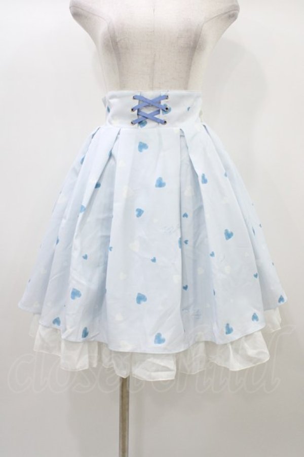 画像1: Amavel / Topping Heart Sugarスカート Free サックス H-25-12-28-037-CA-SK-NS-ZH (1)