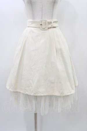 画像: Fi.n.t / チュールレイヤードフレアースカート Free IVORY H-25-12-28-038-CA-SK-NS-ZH