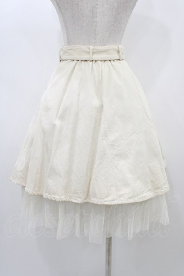 画像2: Fi.n.t / チュールレイヤードフレアースカート Free IVORY H-25-12-28-038-CA-SK-NS-ZH (2)