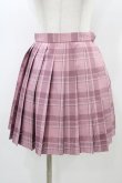 画像1: To Alice / チェックプリーツスカート S ピンク H-25-12-28-039-LO-SK-NS-ZH (1)