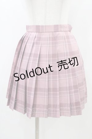 画像: To Alice / チェックプリーツスカート S ピンク H-25-12-28-039-LO-SK-NS-ZH