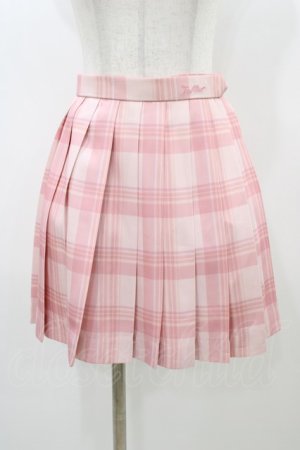 画像: To Alice / チェックプリーツスカート S ピンク H-25-12-28-040-LO-SK-NS-ZH