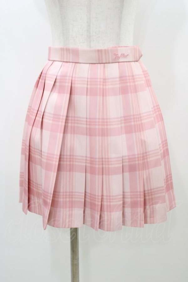 画像1: To Alice / チェックプリーツスカート S ピンク H-25-12-28-040-LO-SK-NS-ZH (1)