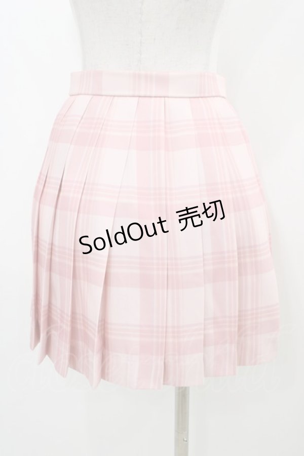 画像2: To Alice / チェックプリーツスカート S ピンク H-25-12-28-040-LO-SK-NS-ZH (2)