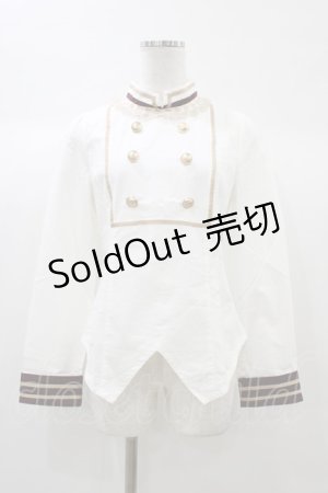 画像: To Alice / ダブルボタンブラウス S オフ H-25-12-28-045-LO-BL-NS-ZH