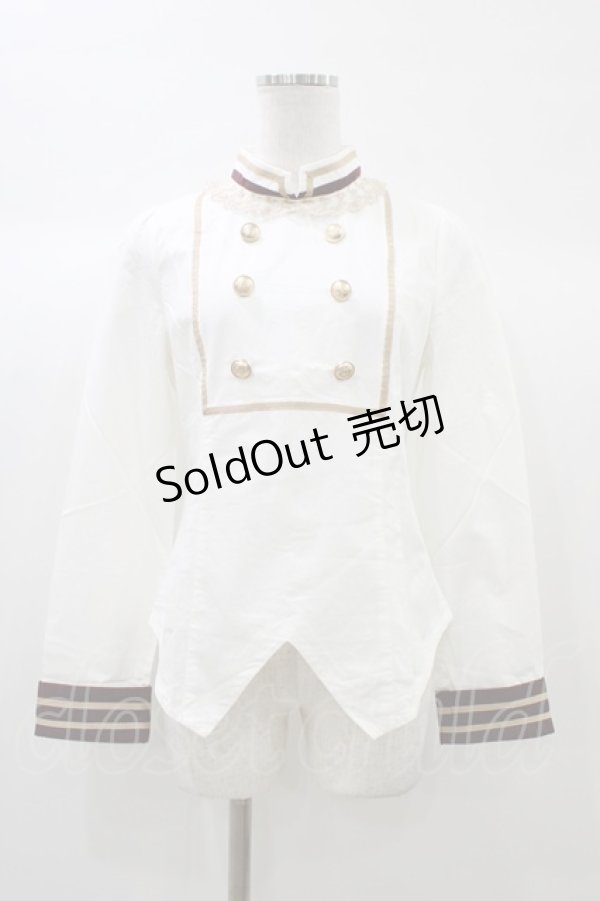 画像1: To Alice / ダブルボタンブラウス S オフ H-25-12-28-045-LO-BL-NS-ZH (1)