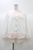 画像1: To Alice / うさぎ刺繍セーラージャケット M ホワイト H-25-12-28-046-LO-JA-NS-ZH (1)