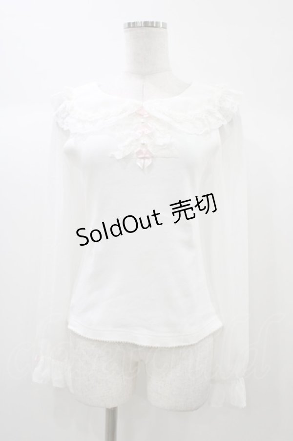 画像1: BABY,THE STARS SHINE BRIGHT / リボンパールプルオーバー Free オフ H-25-12-28-047-BA-TO-NS-ZH (1)