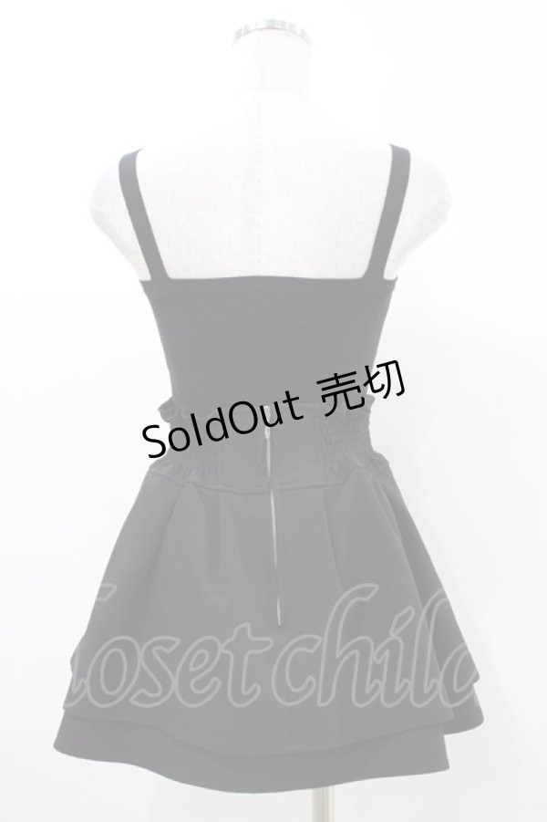 画像2: michellMacaron / ミニスカート+ニットキャミソール XS ブラック H-25-12-28-006-0-SK-NS-ZH (2)