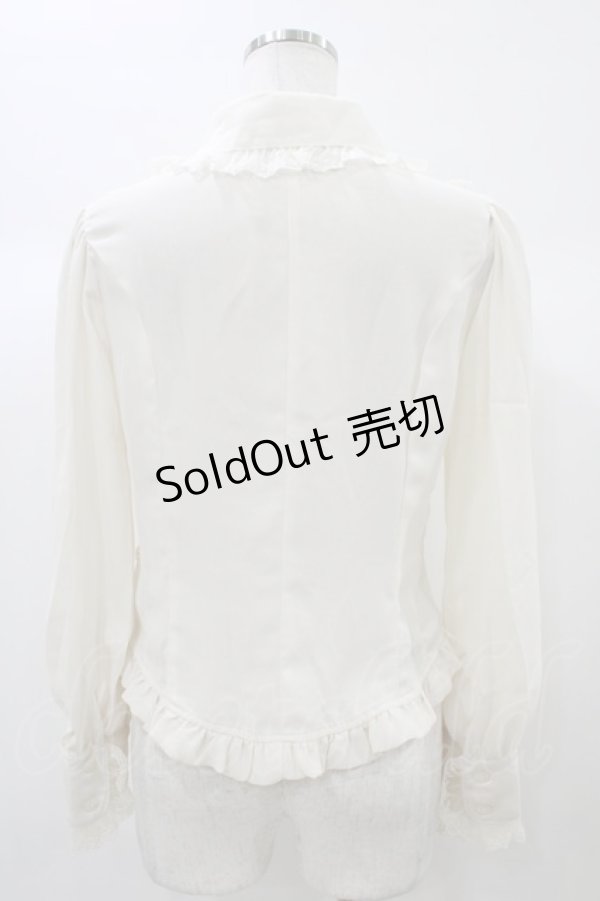 画像2: Innocent World / ３段レース丸衿ブラウス M 生成り H-25-12-28-054-IW-BL-NS-ZH (2)