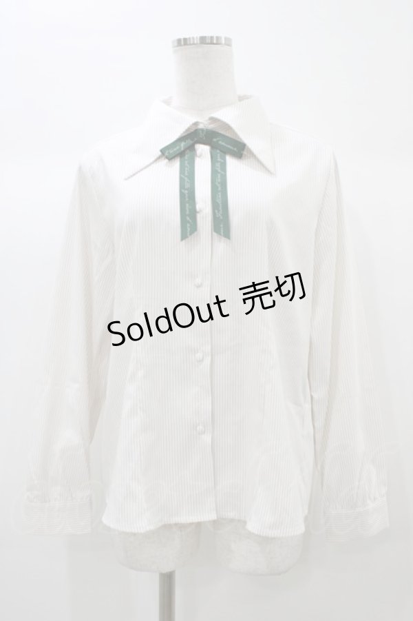 画像1: Fi.n.t / ロゴタイ付きビッグカラーブラウス Free BEIGE H-25-12-28-057-CA-BL-NS-ZH (1)