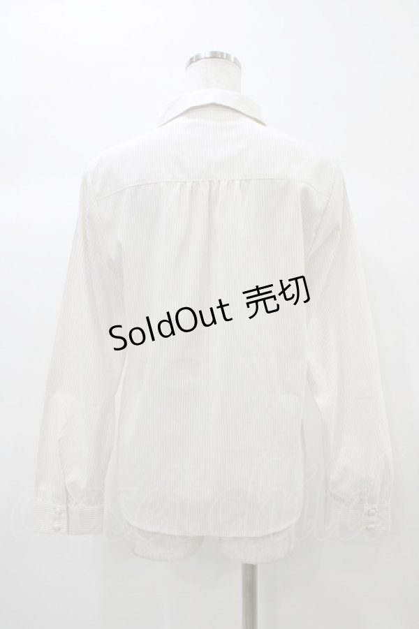 画像2: Fi.n.t / ロゴタイ付きビッグカラーブラウス Free BEIGE H-25-12-28-057-CA-BL-NS-ZH (2)