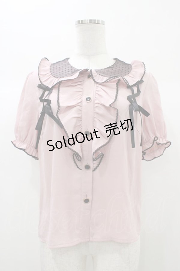画像1: To Alice / フリルブラウス M ピンク H-25-12-28-060-LO-BL-NS-ZH (1)