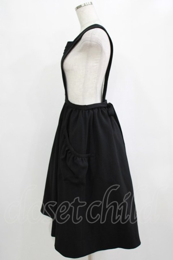 画像2: bullion / サロペットスカート  ブラック H-25-12-28-1022-EL-SK-KB-ZH (2)