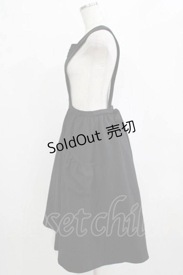 画像2: bullion / サロペットスカート  ブラック H-25-12-28-1022-EL-SK-KB-ZH (2)