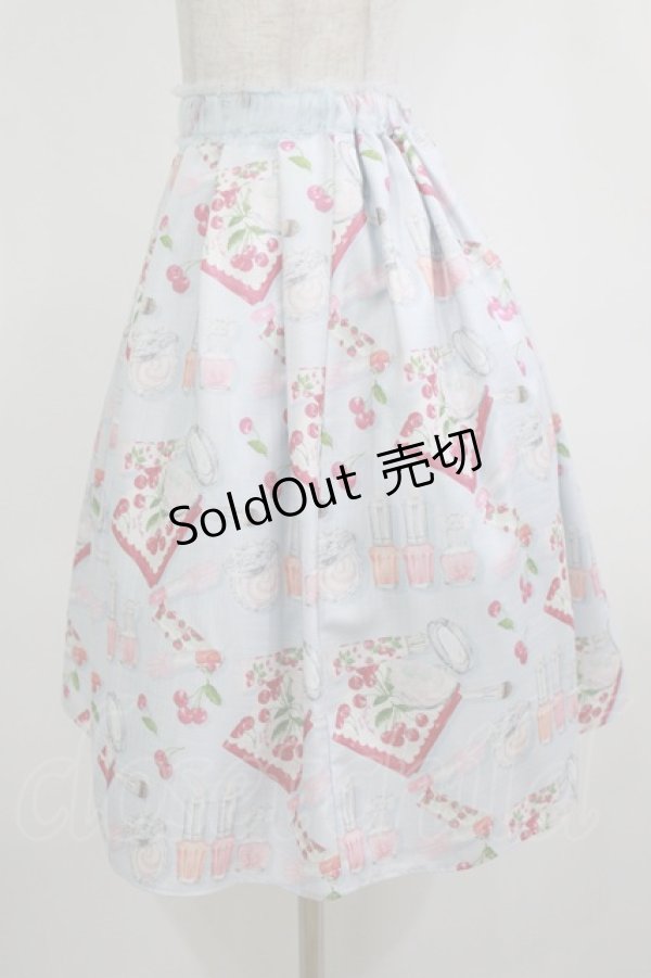 画像2: Emily Temple cute / Pocketチェリースカート  サックス H-25-12-28-1025-ET-SK-KB-ZH (2)