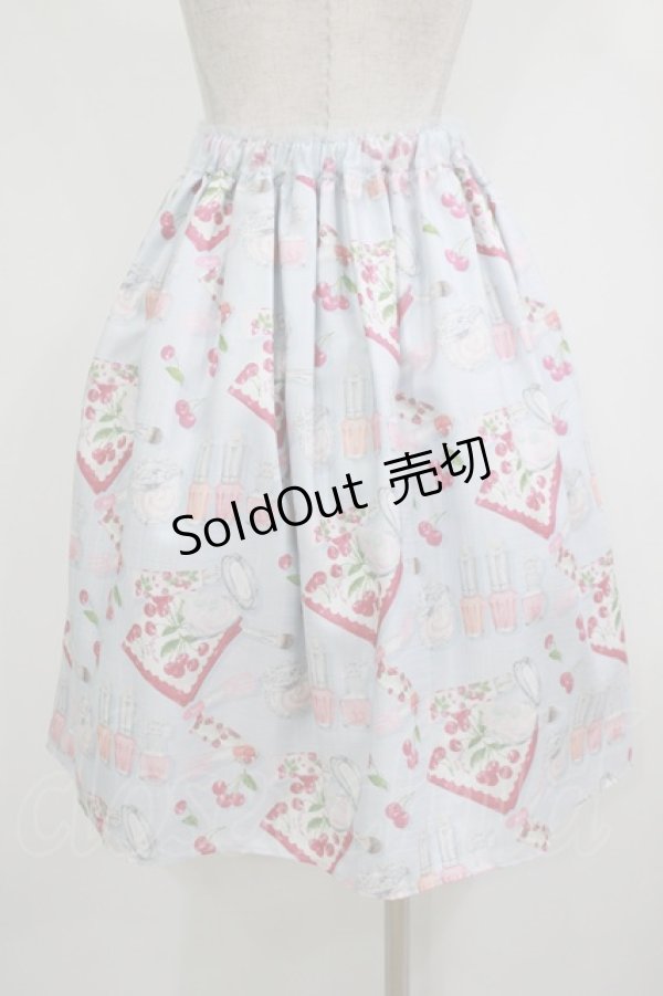 画像3: Emily Temple cute / Pocketチェリースカート  サックス H-25-12-28-1025-ET-SK-KB-ZH (3)