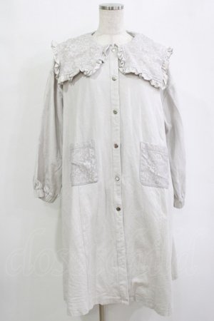 画像: merry jenny / レースセーラーカラーツイルコート  グレー H-25-12-28-1029-LO-JA-KB-ZH