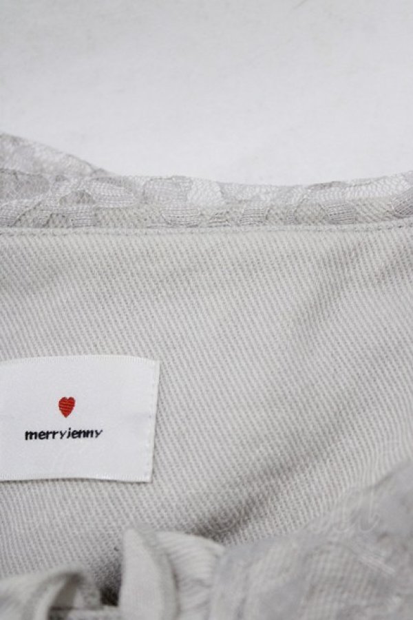 画像6: merry jenny / レースセーラーカラーツイルコート  グレー H-25-12-28-1029-LO-JA-KB-ZH (6)