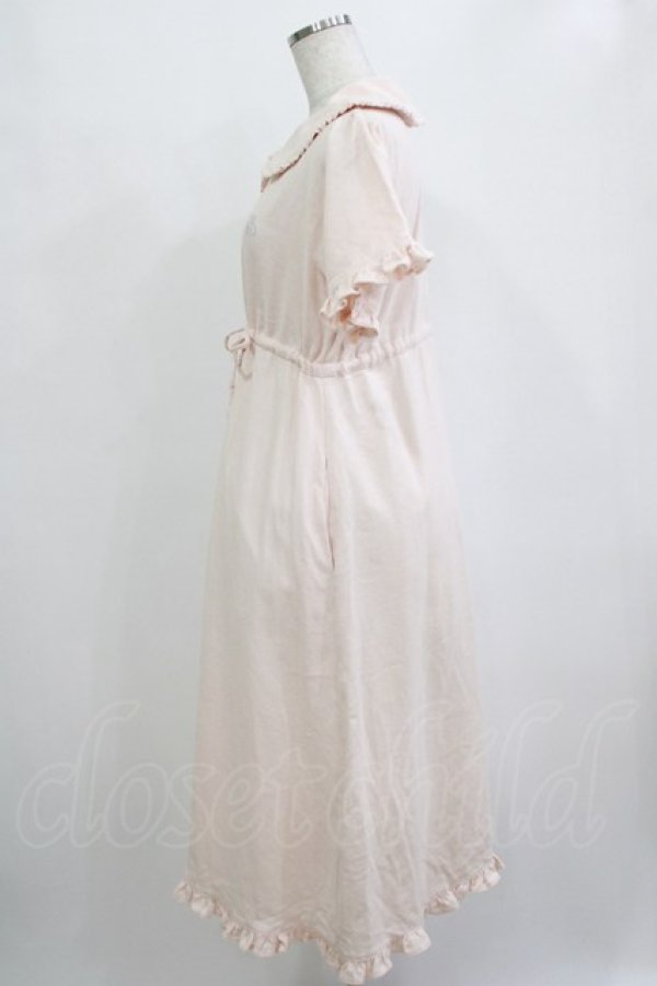 画像2: merry jenny / rabbit刺繍ガーゼワンピース  ピンク H-25-12-28-1030-LO-OP-KB-ZH (2)