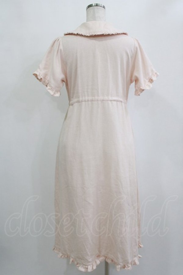 画像3: merry jenny / rabbit刺繍ガーゼワンピース  ピンク H-25-12-28-1030-LO-OP-KB-ZH (3)