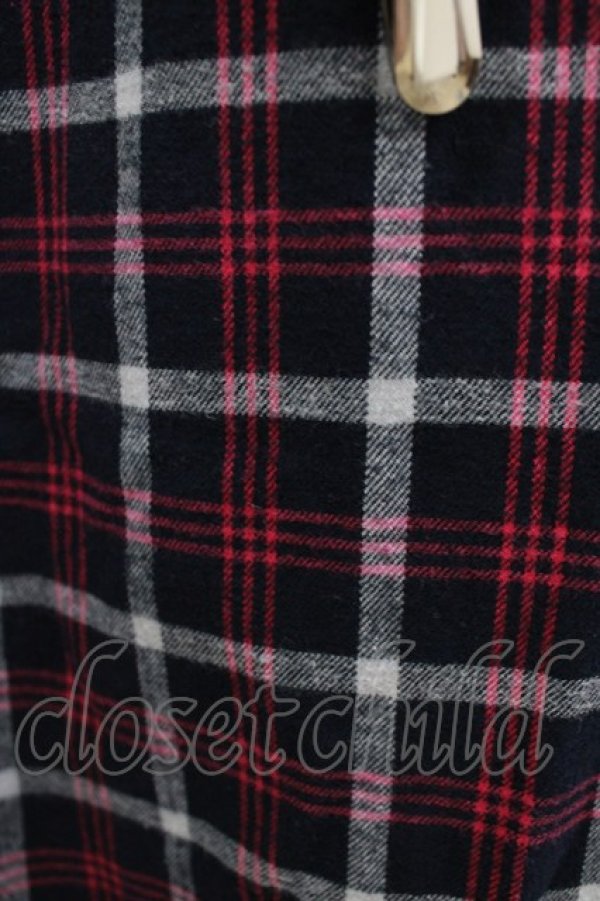 画像5: PEACE NOW / チェックシャツワンピース  ネイビー H-25-12-28-1033-PU-OP-KB-ZH (5)