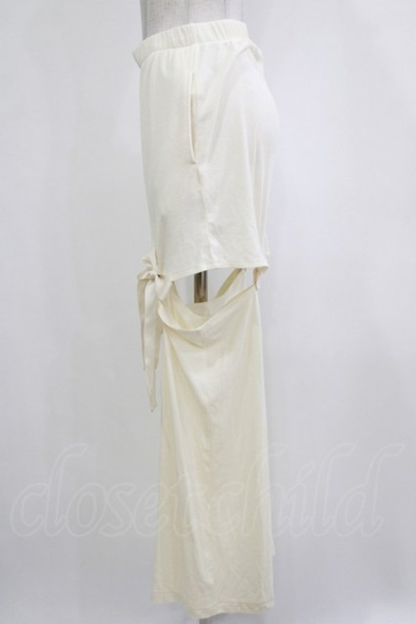 画像2: merry jenny / ribbonレッグウォーマーパンツ  アイボリー H-25-12-28-1035-LO-PA-KB-ZH (2)