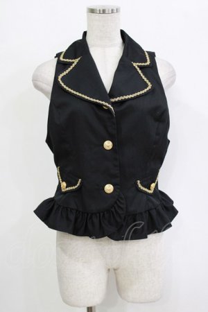 画像: MA / ネコミミ騎士団プランス・ジレ弐  ブラック×ゴールド H-25-12-28-1036-PU-TO-KB-ZH