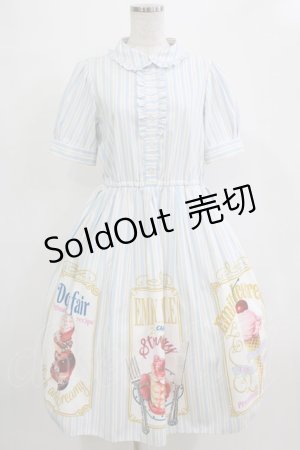 画像: Emily Temple cute / BIG MENUワンピース M サックス H-25-12-28-1004-ET-OP-KB-ZH