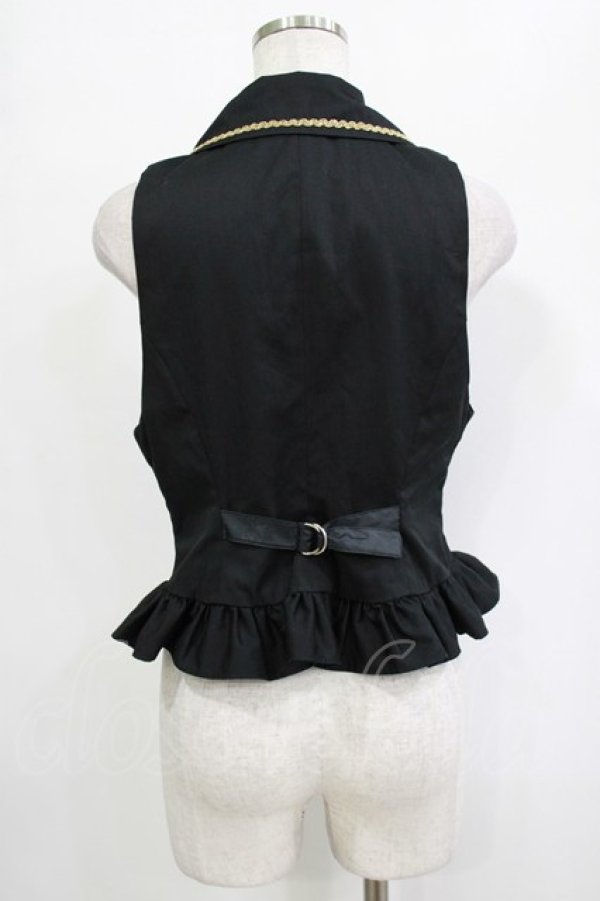 画像3: MA / ネコミミ騎士団プランス・ジレ弐  ブラック×ゴールド H-25-12-28-1036-PU-TO-KB-ZH (3)