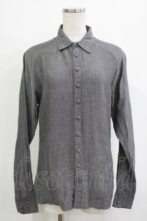 画像: GADGET GROW / くるみボタンシャツ  グレー H-25-12-28-1037-GO-BL-KB-ZH