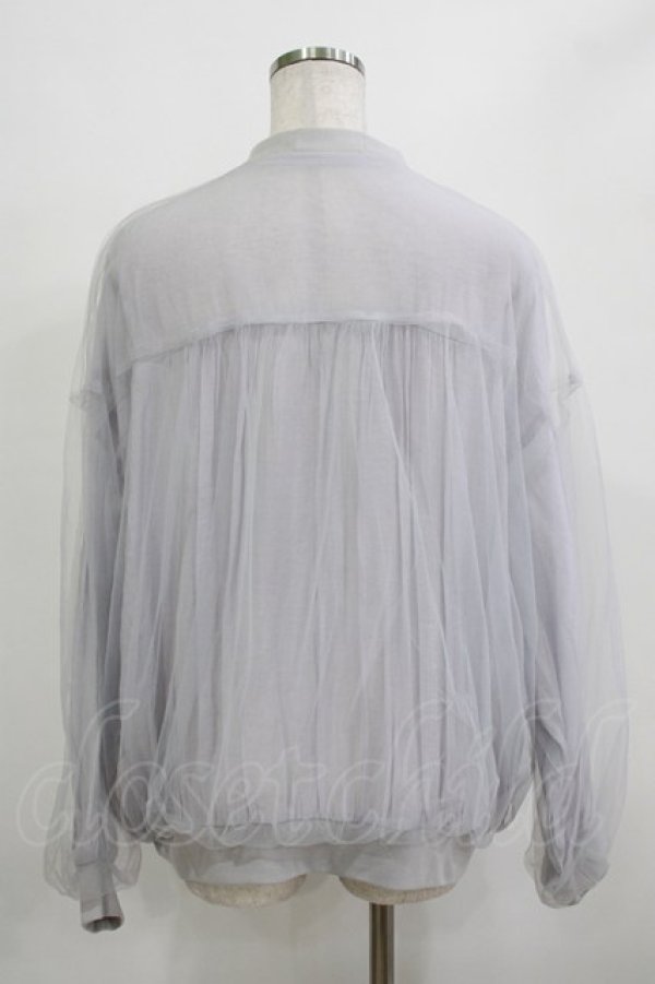 画像3: HELL CAT PUNKS / チュールレイヤードブルゾン  グレー H-25-12-28-1038-PU-JA-KB-ZH (3)